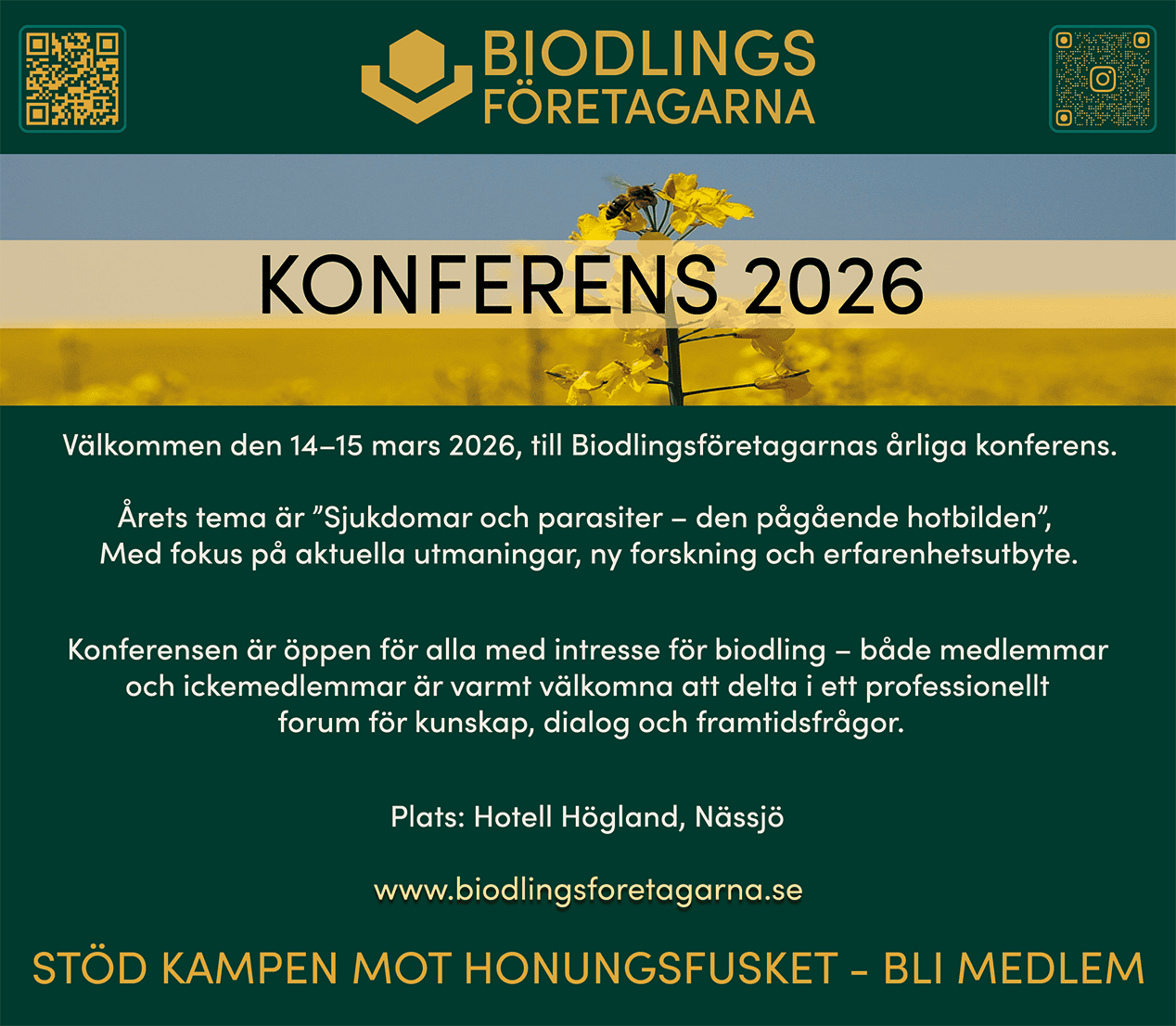 Biodlarkonferens 2026